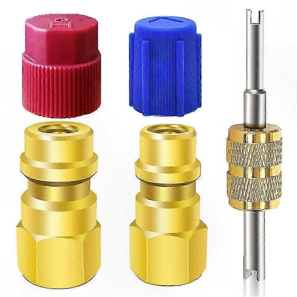 1 Pc R12 to R134a Adapter Kit for AC Fittings Port Retrofit Quick Disconnect Couplers