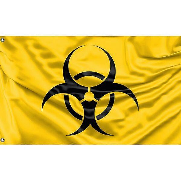 Yellow Biohazard Flag Pattern 450