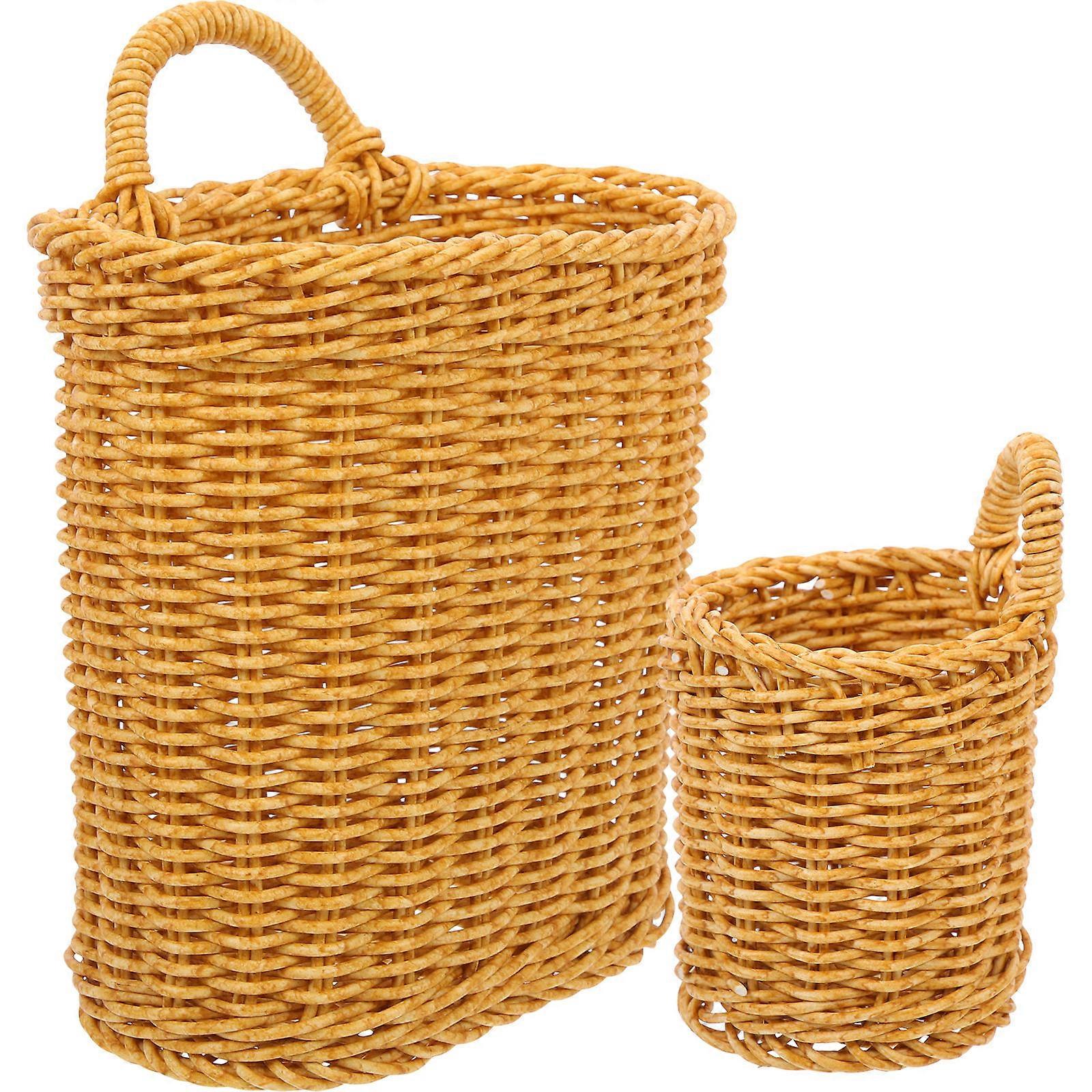 Kitchen Fruit Vegetable Basket Organizer for Storage Woven 6Pcs