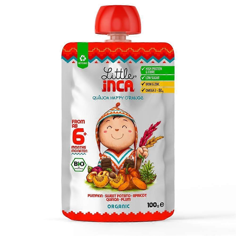 Little Inca 6m+ Organic Quinoa Happy Orange Puree 100g - 6 Pack