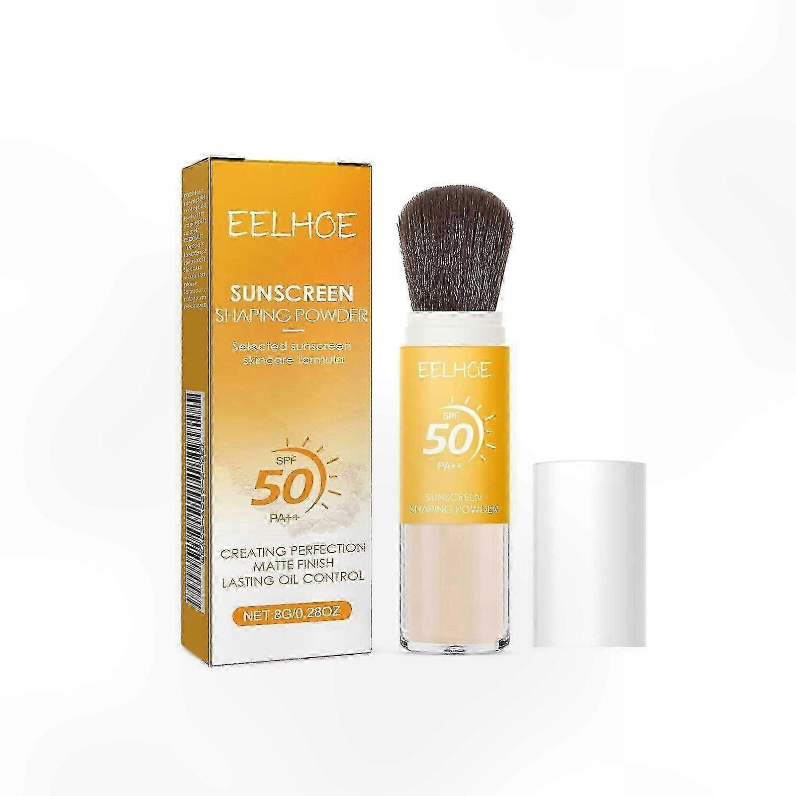 Matte Finish SPF 50 Mineral Powder for Face & Scalp, Oil-Control, Lightweight, Breathable Sunscreen Solution with Long-Lasting Protection