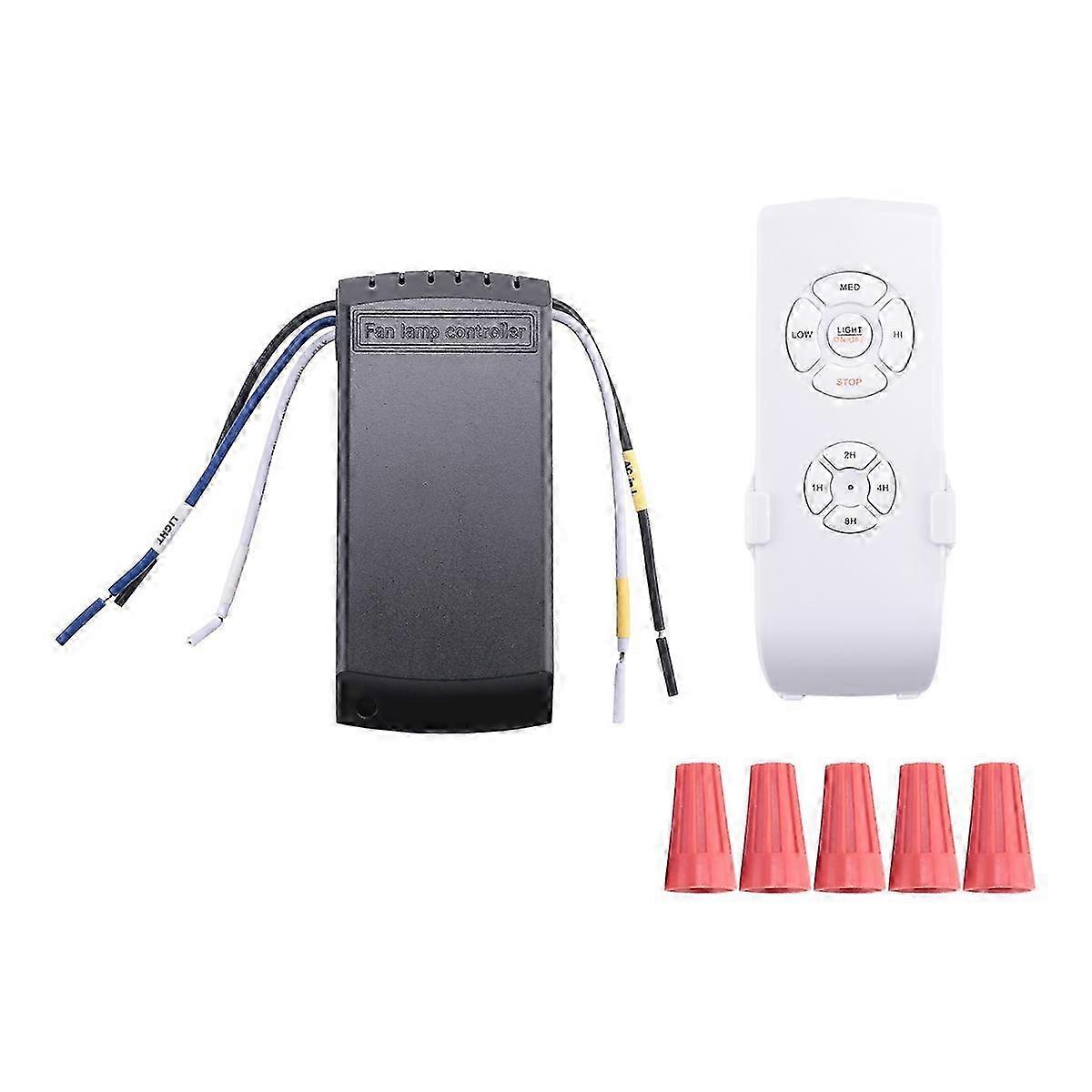 Universal Ceiling Fan Lamp Remote Control Kit Timing Setting Switch Adjuste Wind Speed  mitter R Edition 0919
