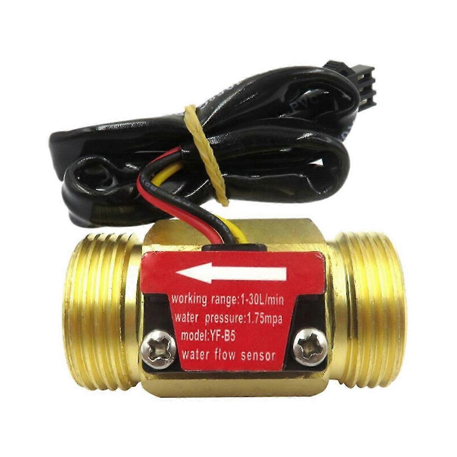 -B5 DN20 G3/4Inch Water Flow Sensor Switch DC5-18V 1-30L/Min Flow Meter for Industrial Control Liqui