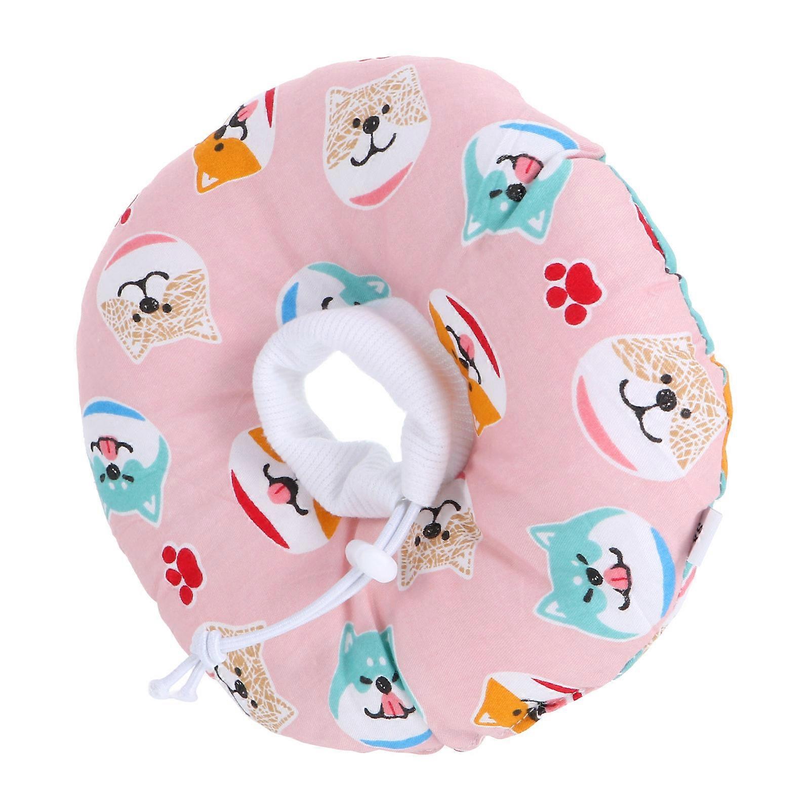 Protective Cat Neck Collar For Kittens During Recovery Period Adjustable Cone Shape Cotton Material 1Pcs