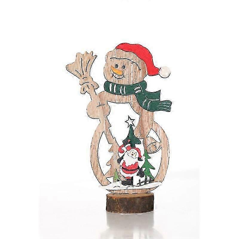 christmas table decorations openwork ornaments (snowman santa)
