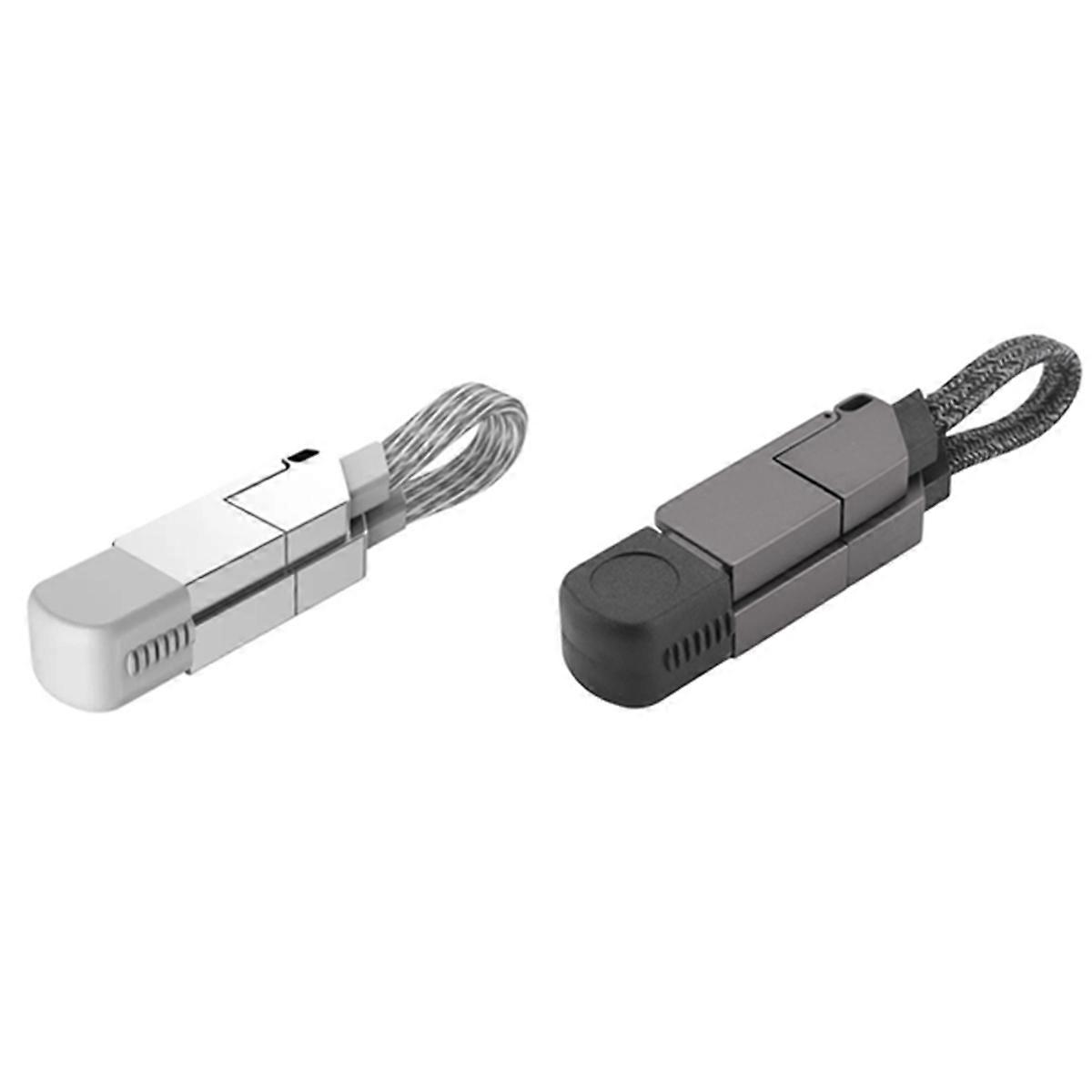 6 In 1 Fast Charging Cable Keychain PD for 27W Android TYPE-C