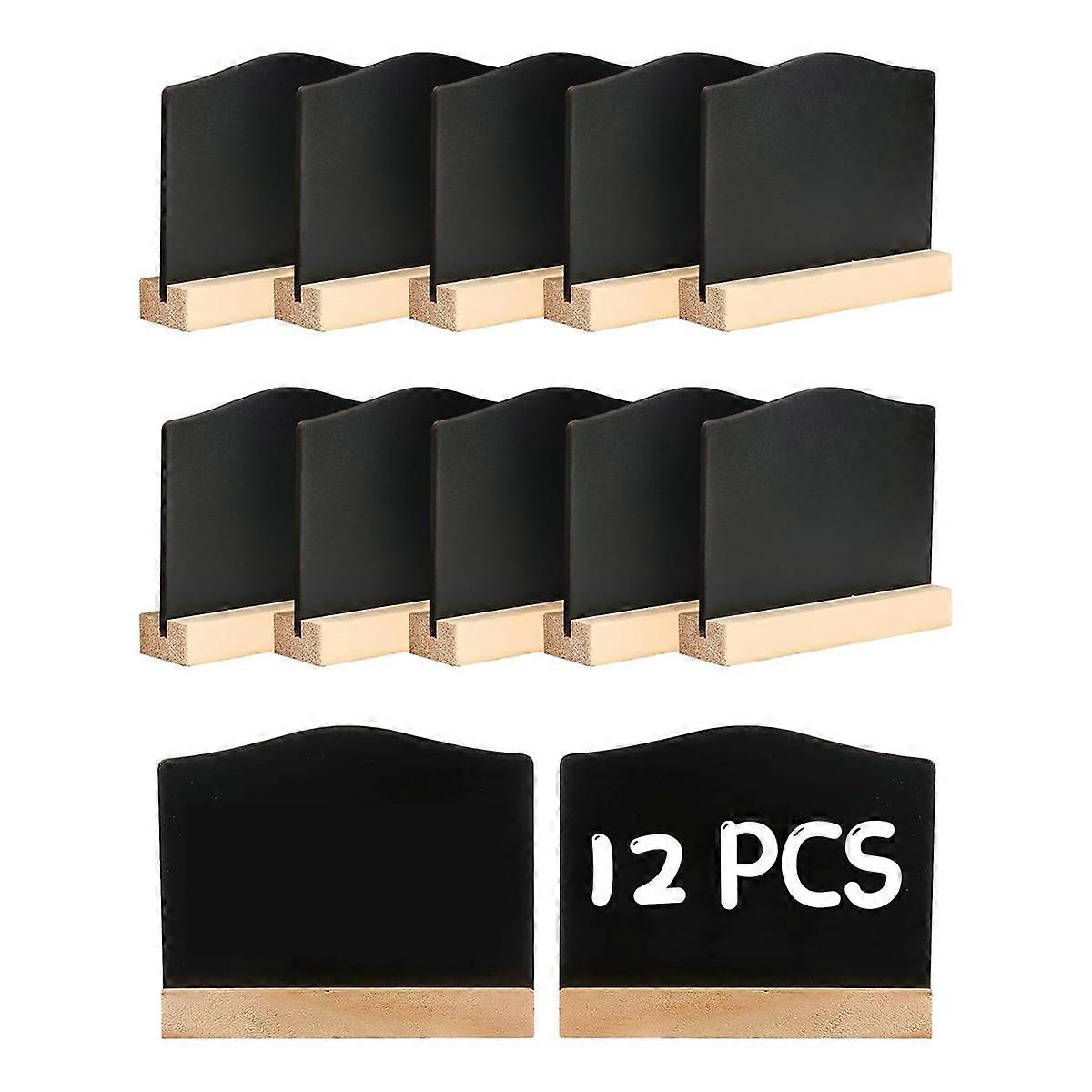 12Pack Mini Chalkboard Signs, Kitchen Notes Chalk Boards
