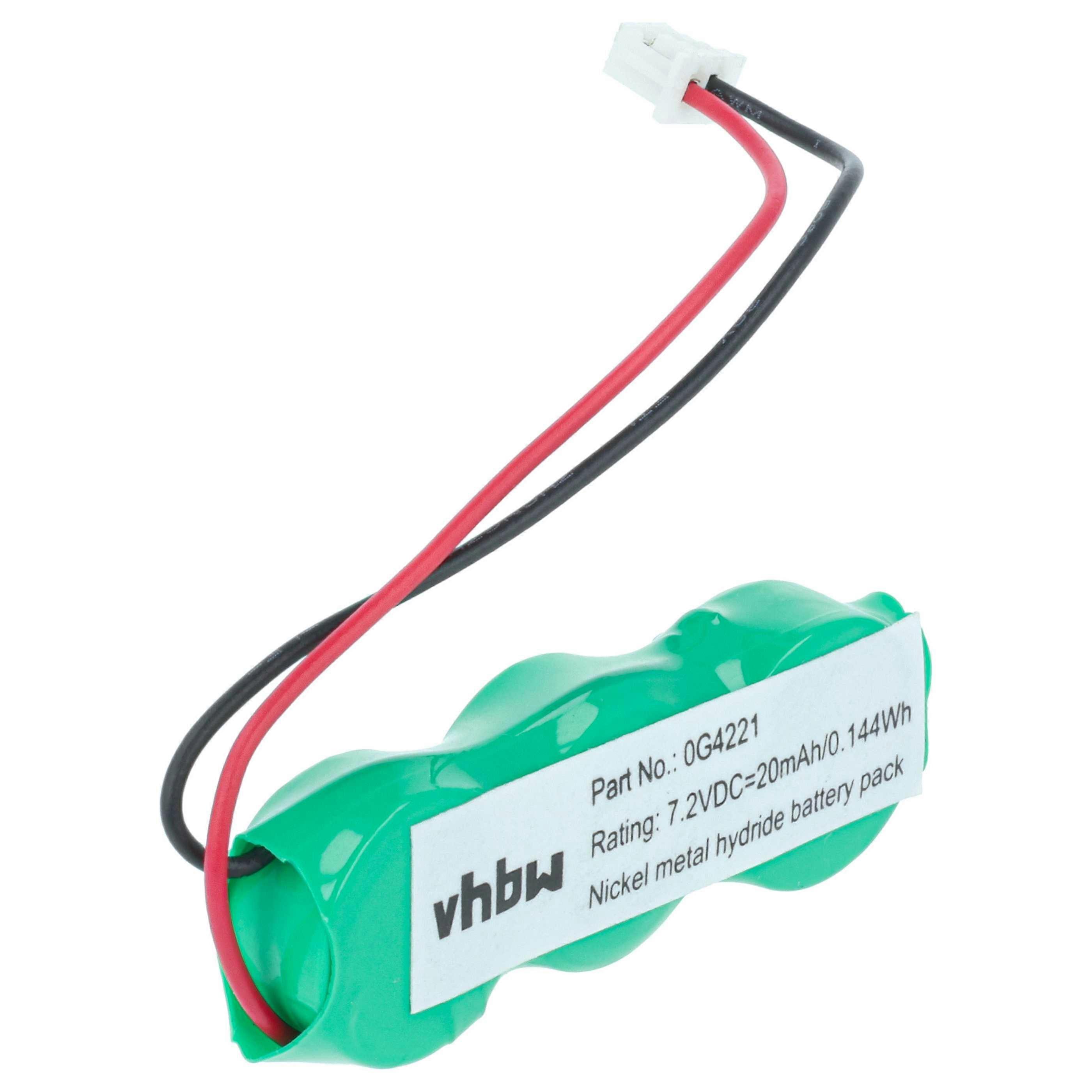 vhbw BIOS-Batterie kompatibel mit Dell Latitude D600, D520, D610, D620, L400, D505, D500, D510, C400 Computer Notebook (20 mAh, 7,2 V, NiMH)