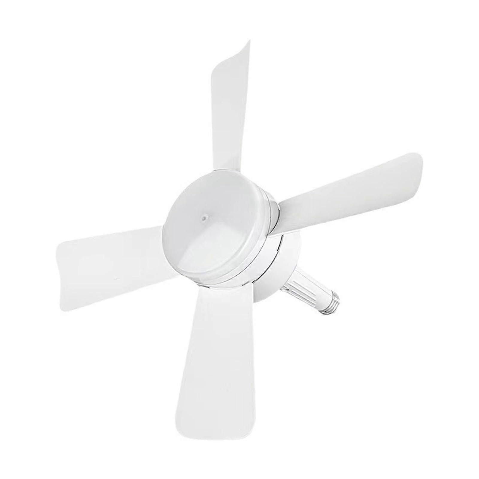 Socket Fan Light with Remote Control, Black Modern Ceiling Fan with LED Lights, Easy Install for Bedroom Kitchen Living Room