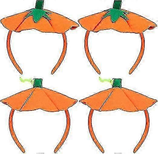 4ピースハロウィーンパンプキンヘッドバンドハロウィーンコスチュームエラスティックヘッドバンドハロウィーンコスチュームパーティー用