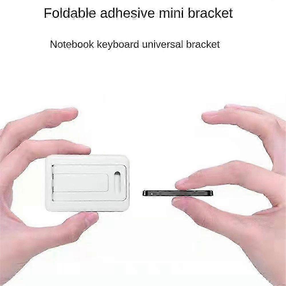 Black Folding Mobile Phone Stand Plastic Keyboard Mount Heat Dissipation Notebook