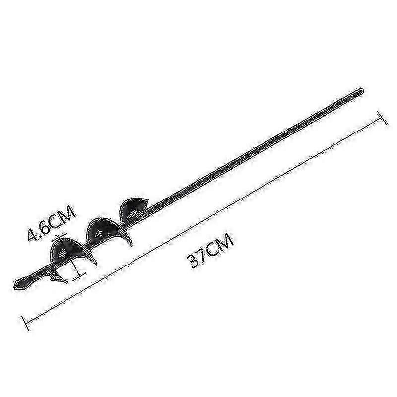 4 Sizes Garden Auger Drill Bit Tool Spiral Hole Digger Ground Drill Earth Drill