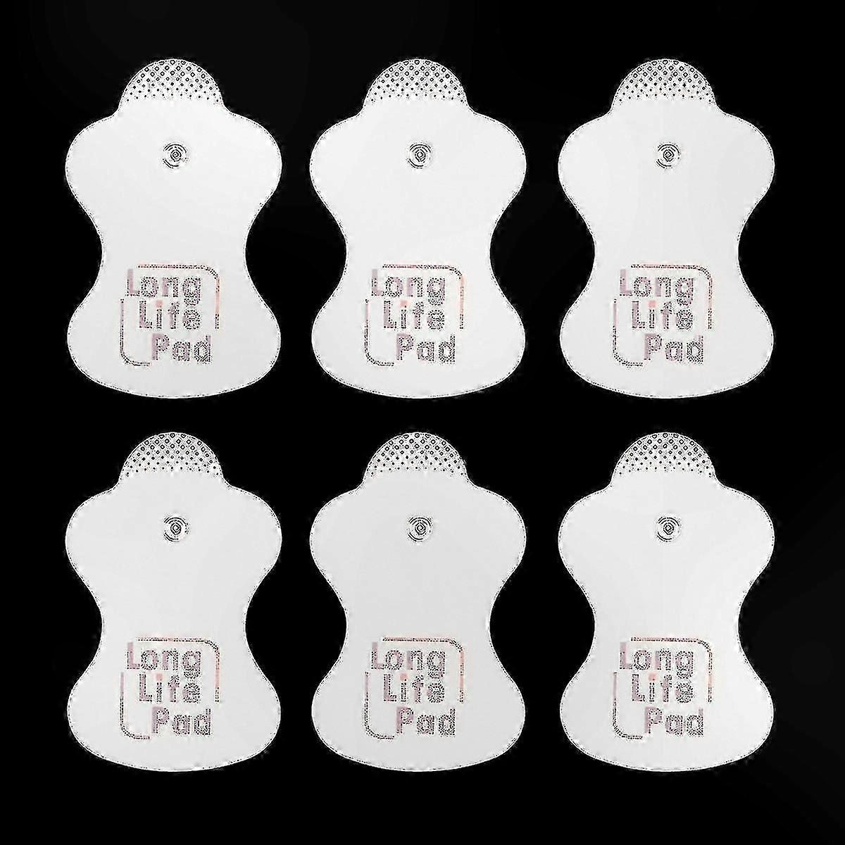 6 Pairs Durable Conductive Electrode Pads for Massage Devices