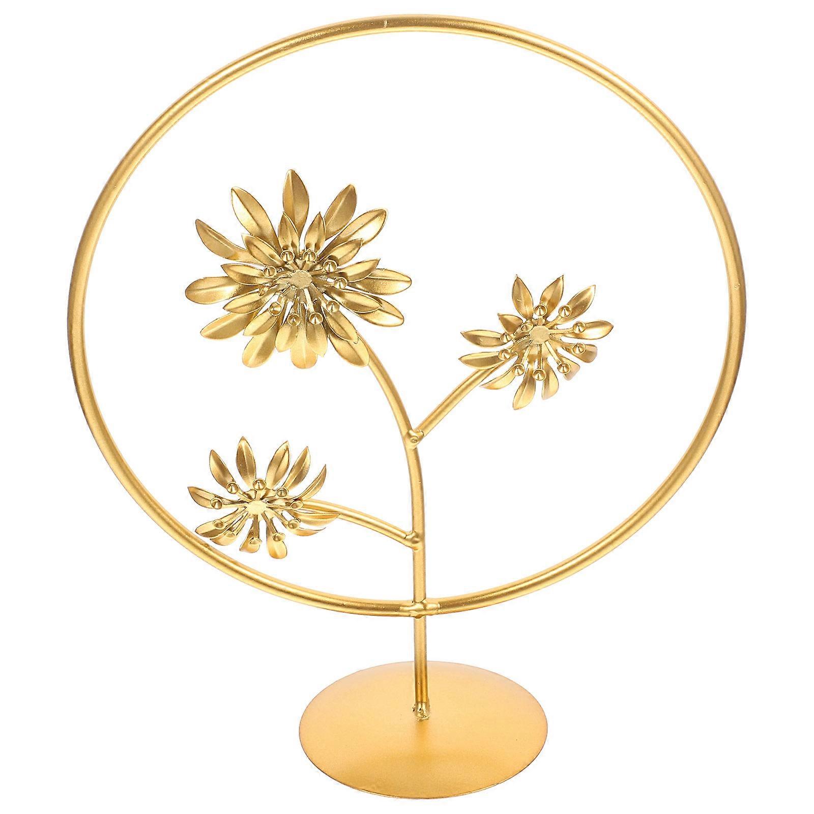 Figurine Sculpture for Decoration 4Pcs Golden Desktop Ornaments