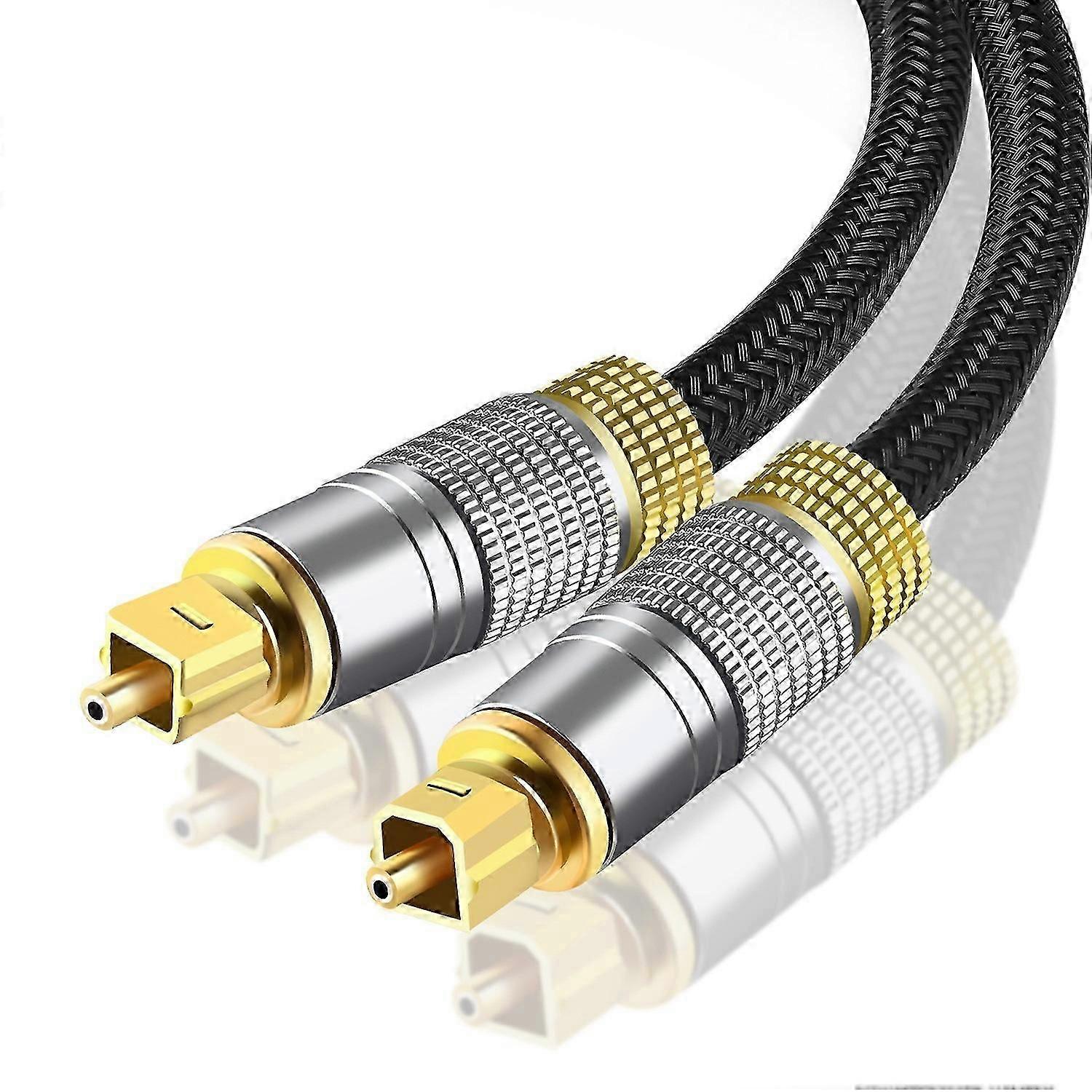 Type A 15m Optical Audio Cable Fiber Digital Optical SPDIF Toslink Line with Gold-Plated Connector