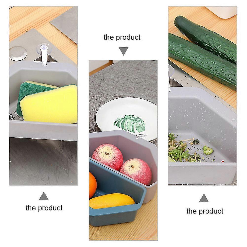 Plastic Sink Storage Rack Drainage Basket for Kitchen Use 3Pcs