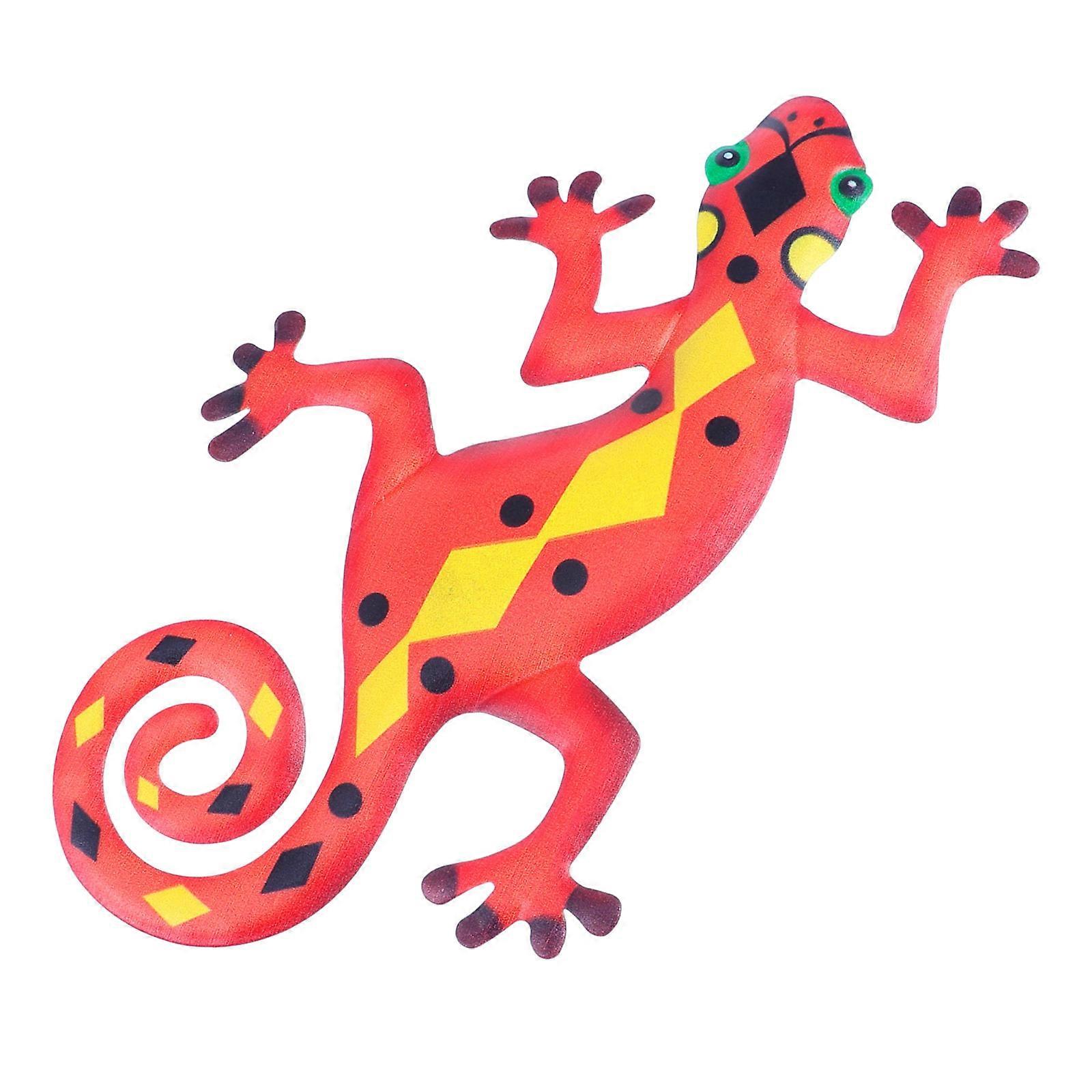 Decorative Iron Gecko Hanging Wall Art for Home Decor Accessory