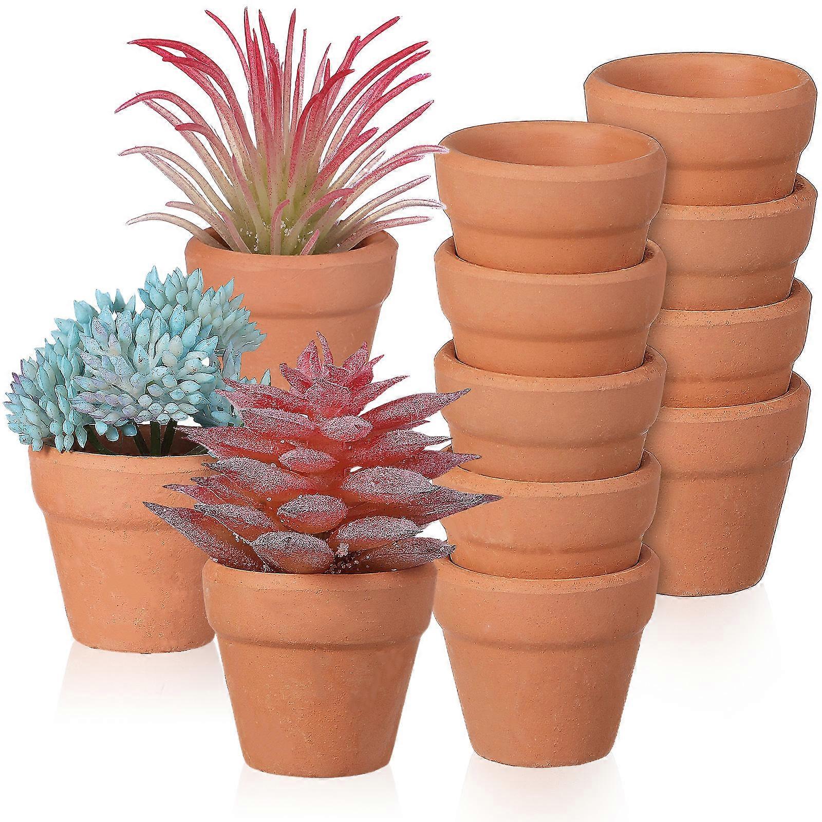Tiny Flower Pots Terracotta Pot for Storage Use 36Pcs Mini Set