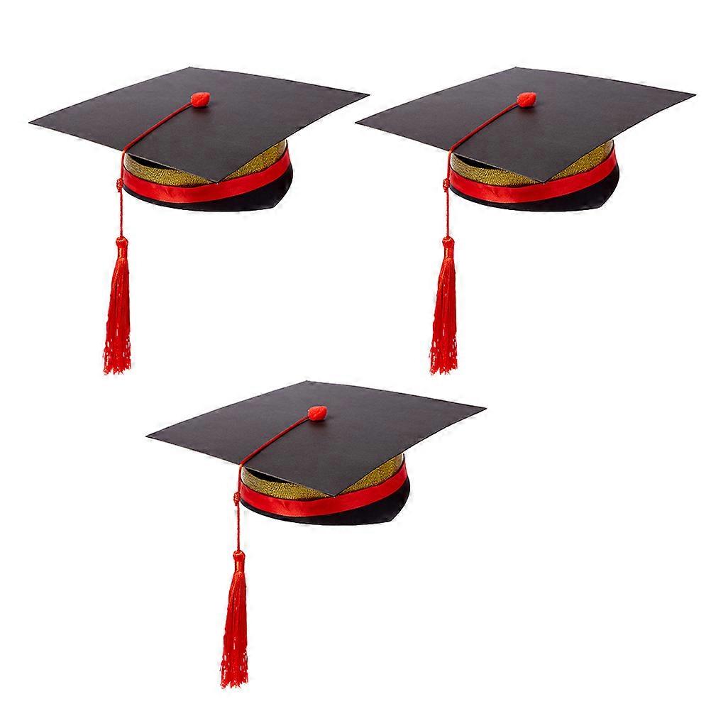 DIY Graduation Hat Paper Materials with 3Sets for Kids Party Favors