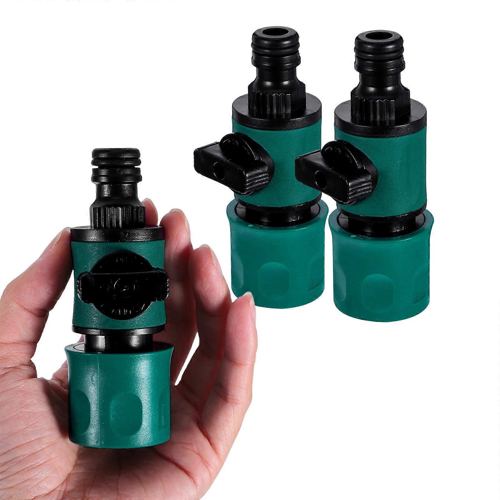 Garden Hose Shut Off Valve Plastic Connector for Quick Installation 9Pcs
