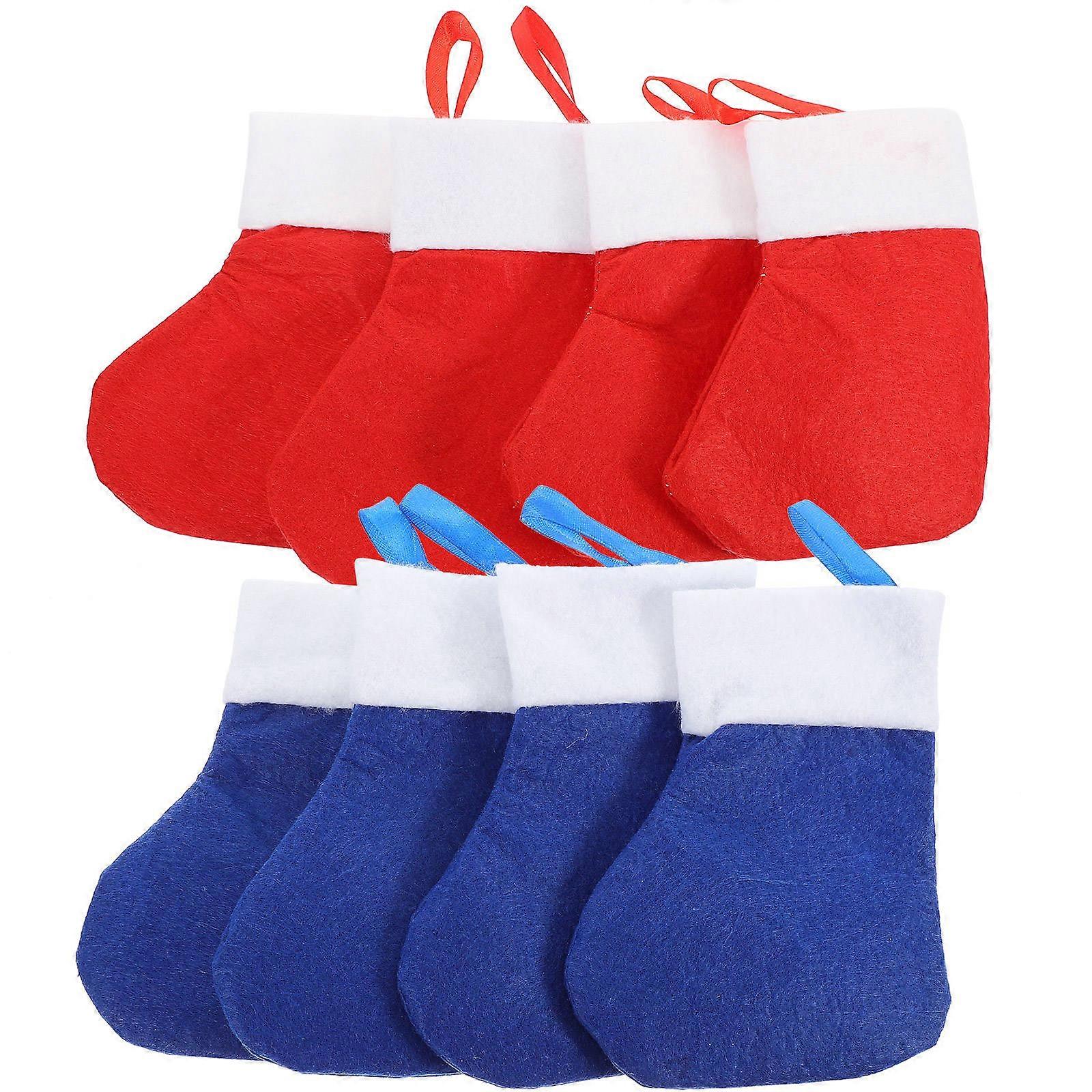 Silverware Holder for Party Storage Use 16Pcs Xmas Cloth Cutlery Socks