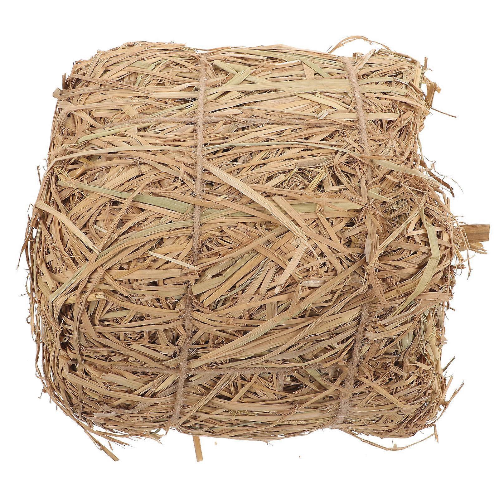 Haystack Decoration Small Decor for Autumn Style Outdoor Garden 2Pcs Set