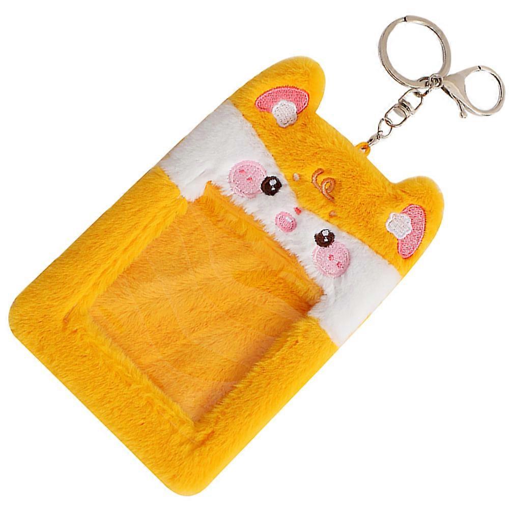 Card Holder Plush for Decorative Use 4Pcs Cartoon Sleeves