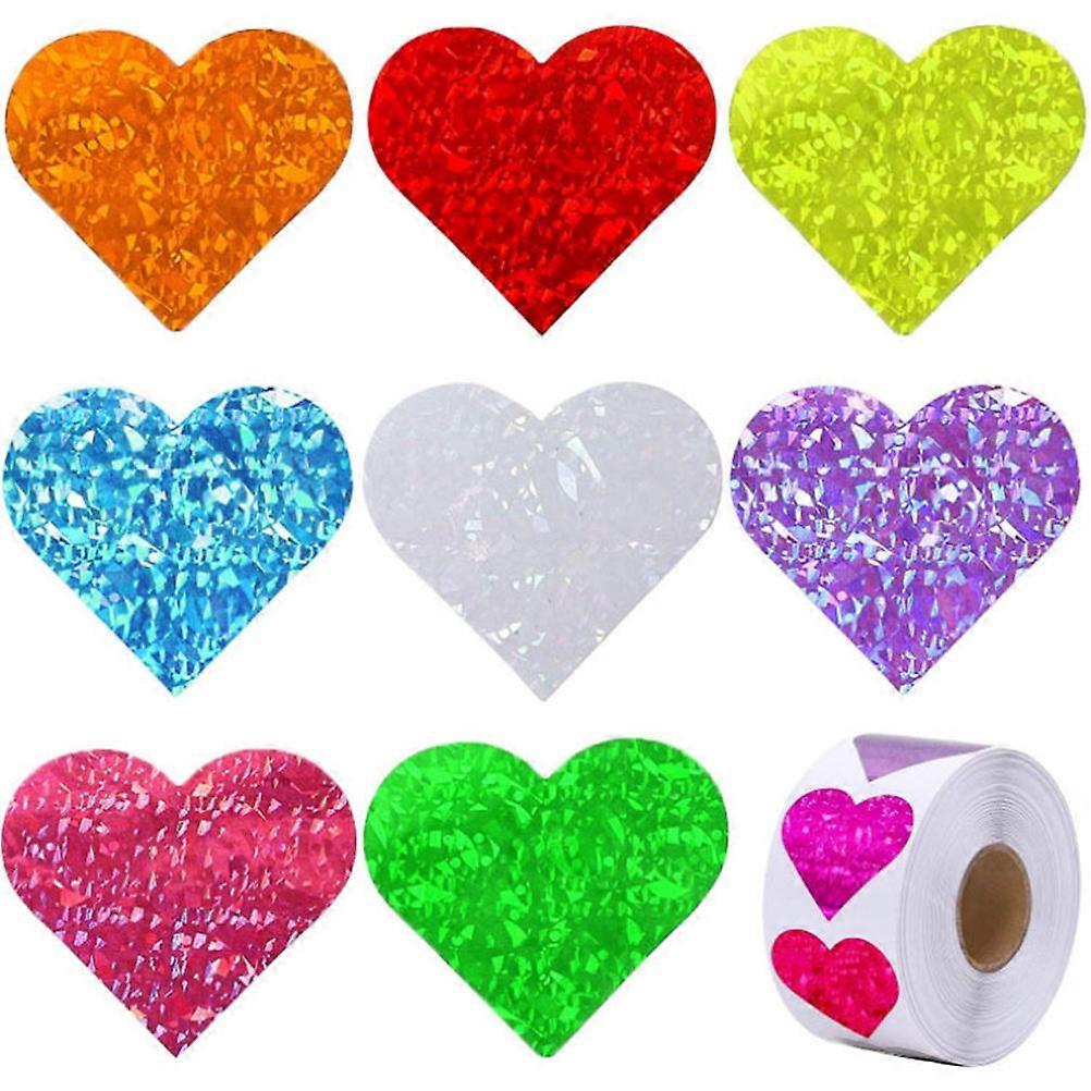 Multi-Function Teacher Stickers For Kids On Valentine's Day And Christmas In Assorted Color For Gift Labeling 4 Rolls
