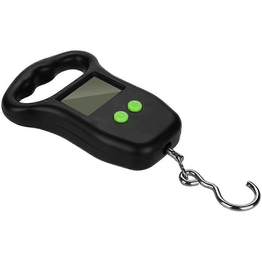 Portable Hanging Scale Travel Scale with Hook High Precision Weighing Scale Black Durable for Fishing and Camping 1Set