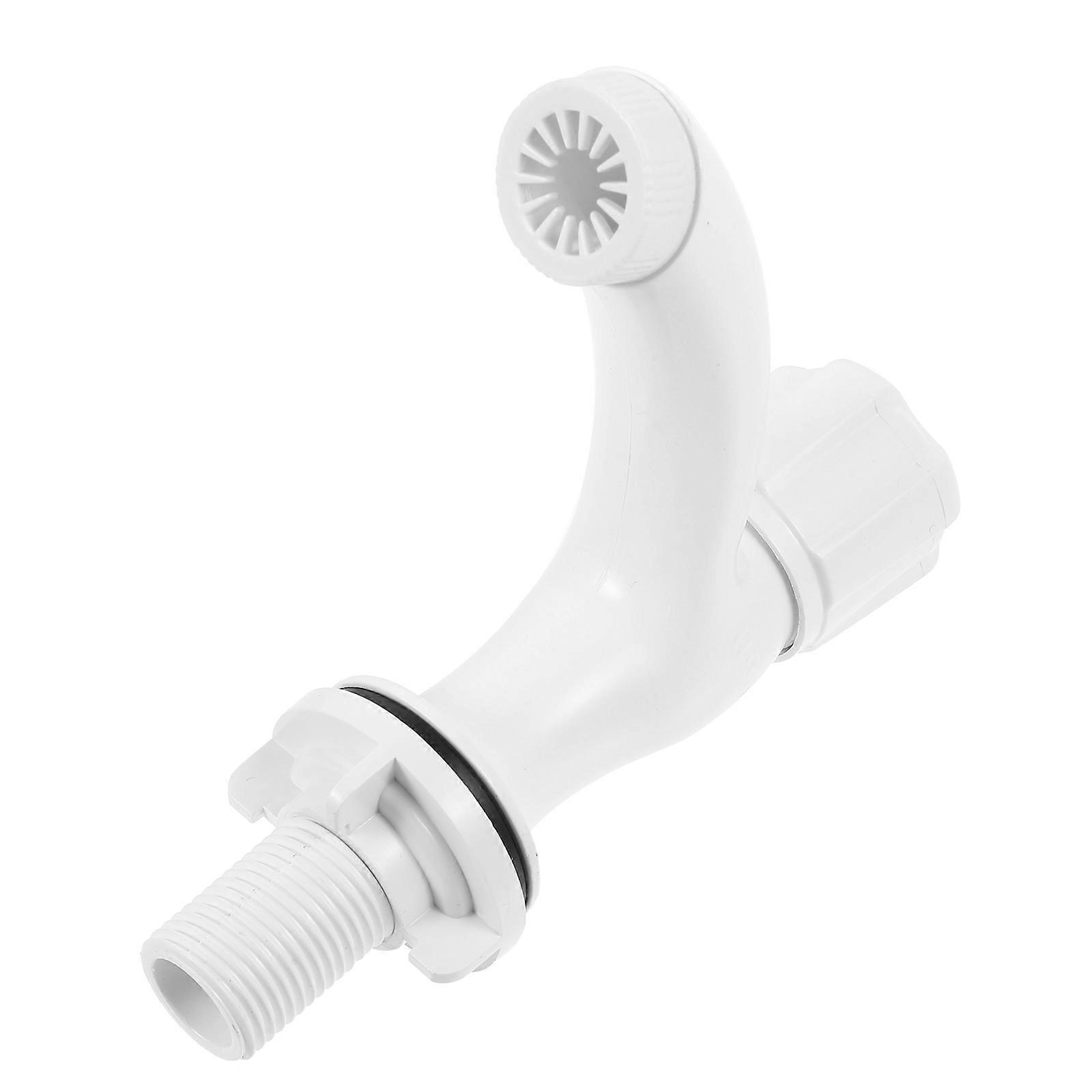 Kitchen Faucet 2Pcs Effective Water Supply Practical Plastic Accessory For Household Users Easy Installation White