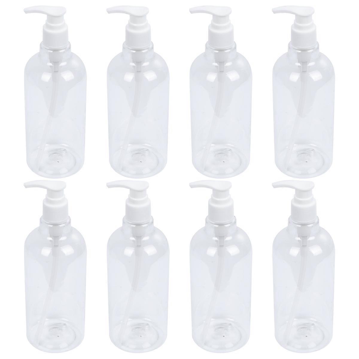Pump Press Bottle Transparent for Storage 24Pcs Shampoo Lotion Dispenser