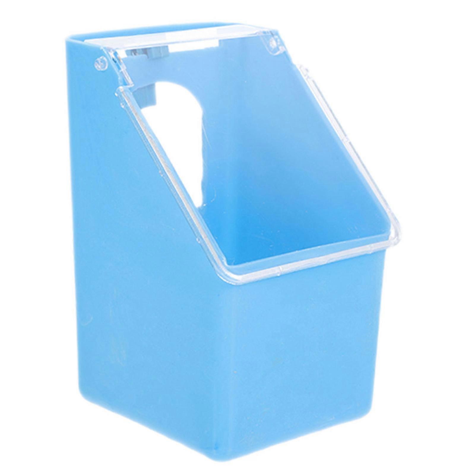 Hanging Design Pigeon Food Box Ideal For Daily Use 14x9cm Sky-Blue 1Set