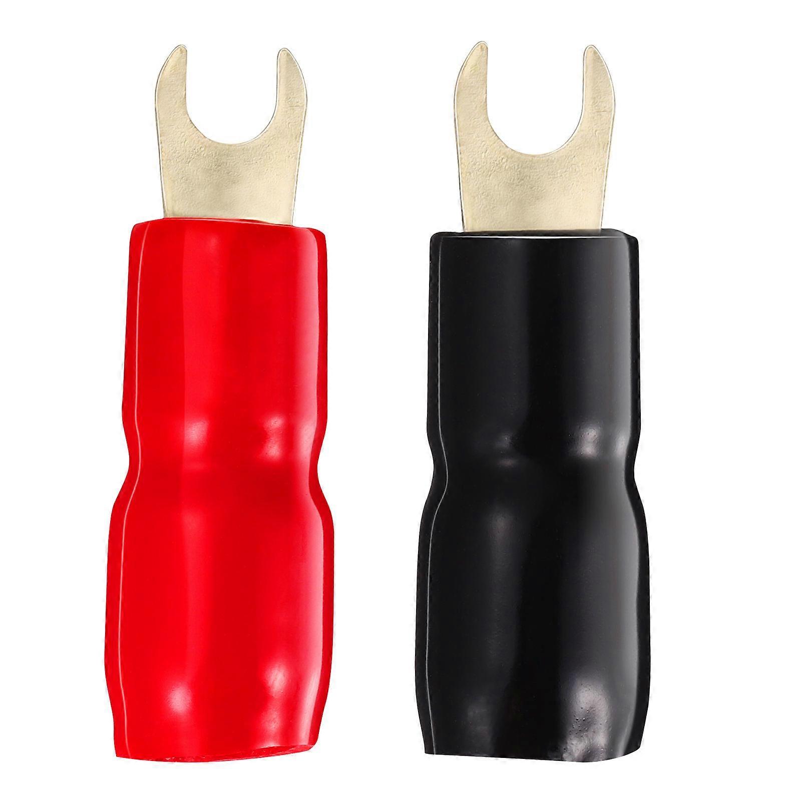 Electrical Terminal Connectors WAKAUTO Spade Terminal Connectors Wire Terminals Adapter Color Copper Material 10 Pairs