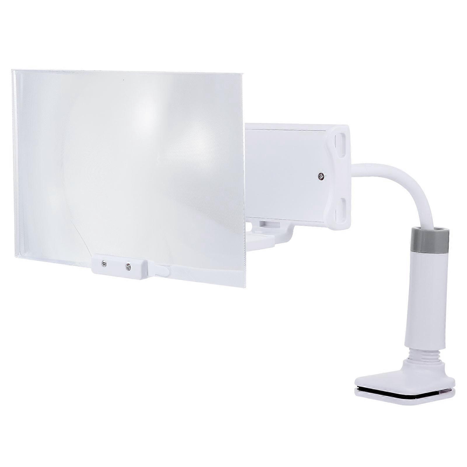 Mobile Phone Amplifier Stand Rectangular Shape White and Office Use 1Set