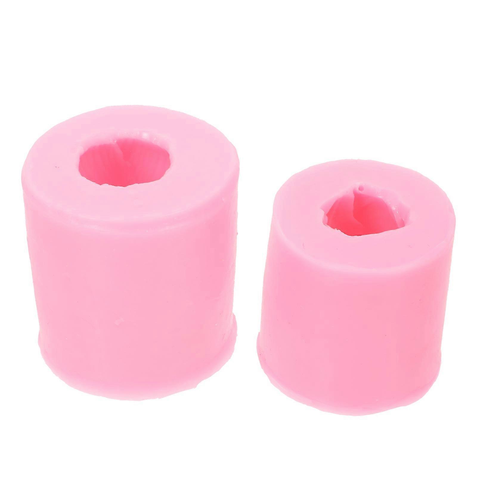 Silicone Cookie Molds 8 Pcs Heat Resistant Baking Accessories Ideal For Baking Enthusiasts In Pink Color And Artistic Decoration