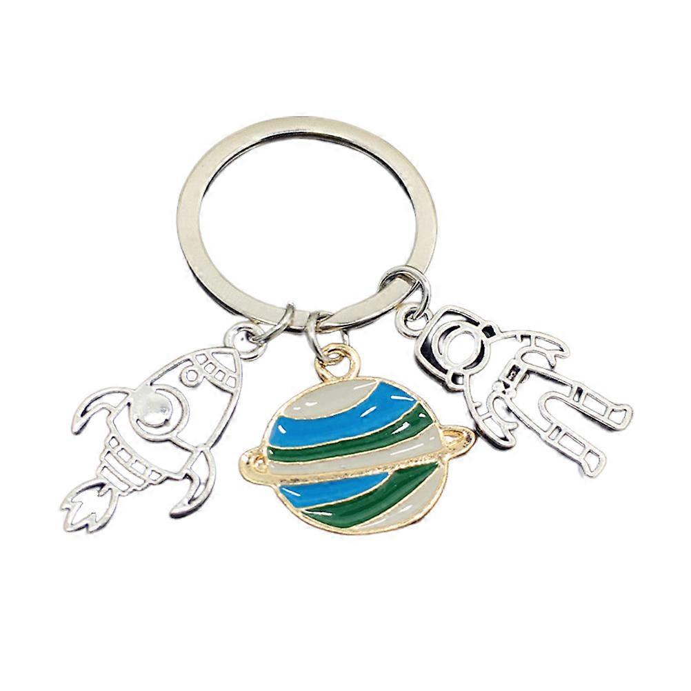 Space Astronaut Keychain Keyring Accessory with 3Pcs for Decoration