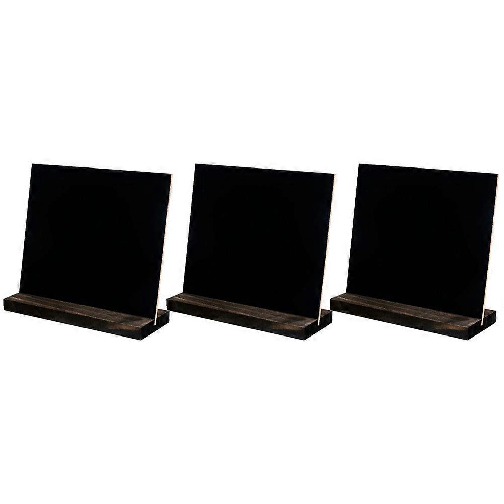 Mini Blackboards Wooden Chalkboard Signs for Message Use 3Pcs Set