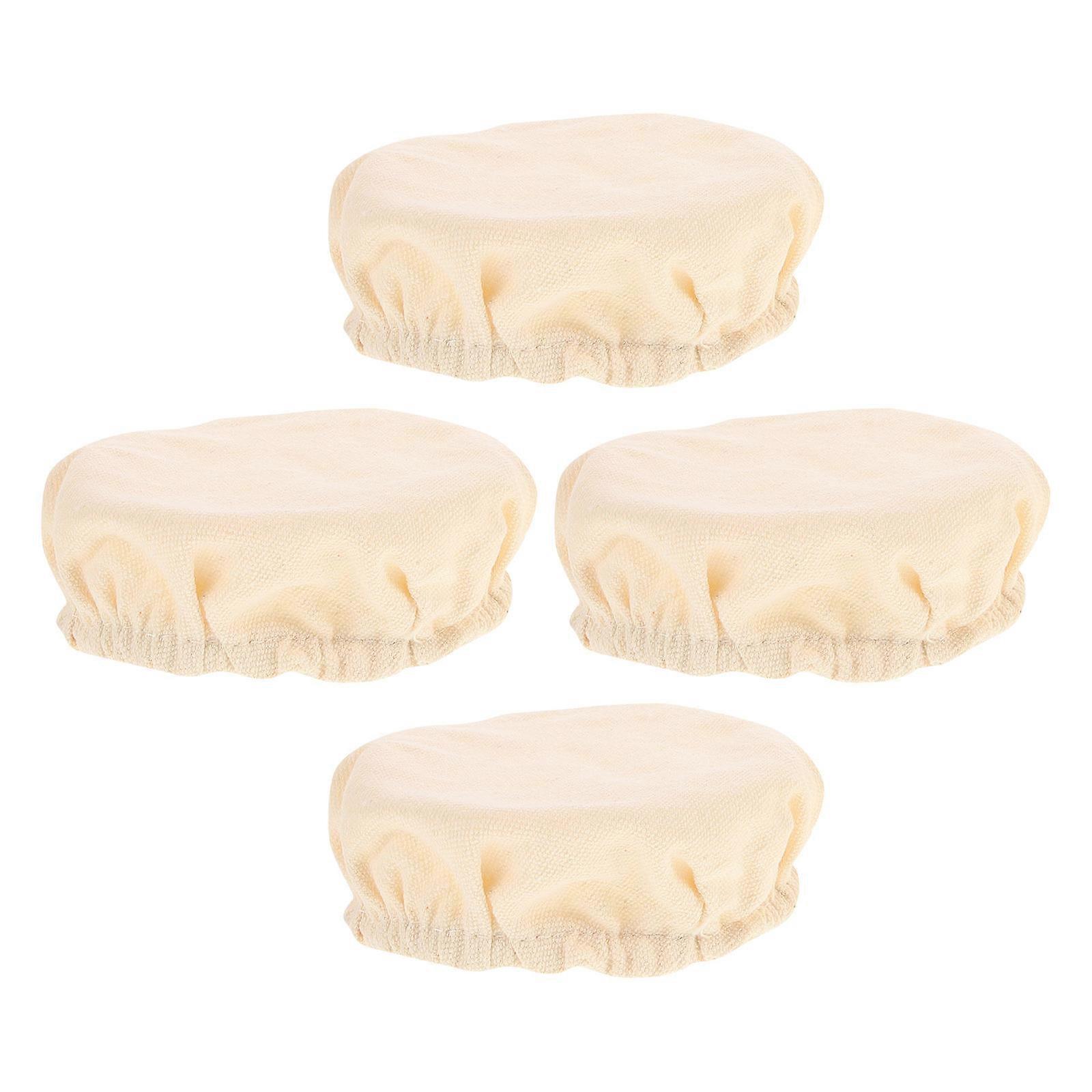 Beige Jar Cloth Lid for Fermentation Bread Cover Replacement 8Pcs
