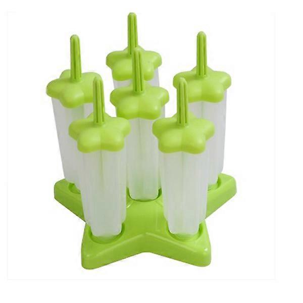 Ice Lolly Molds Five-Pointed Star Shaped for Preparing 6 Reusable Pops
