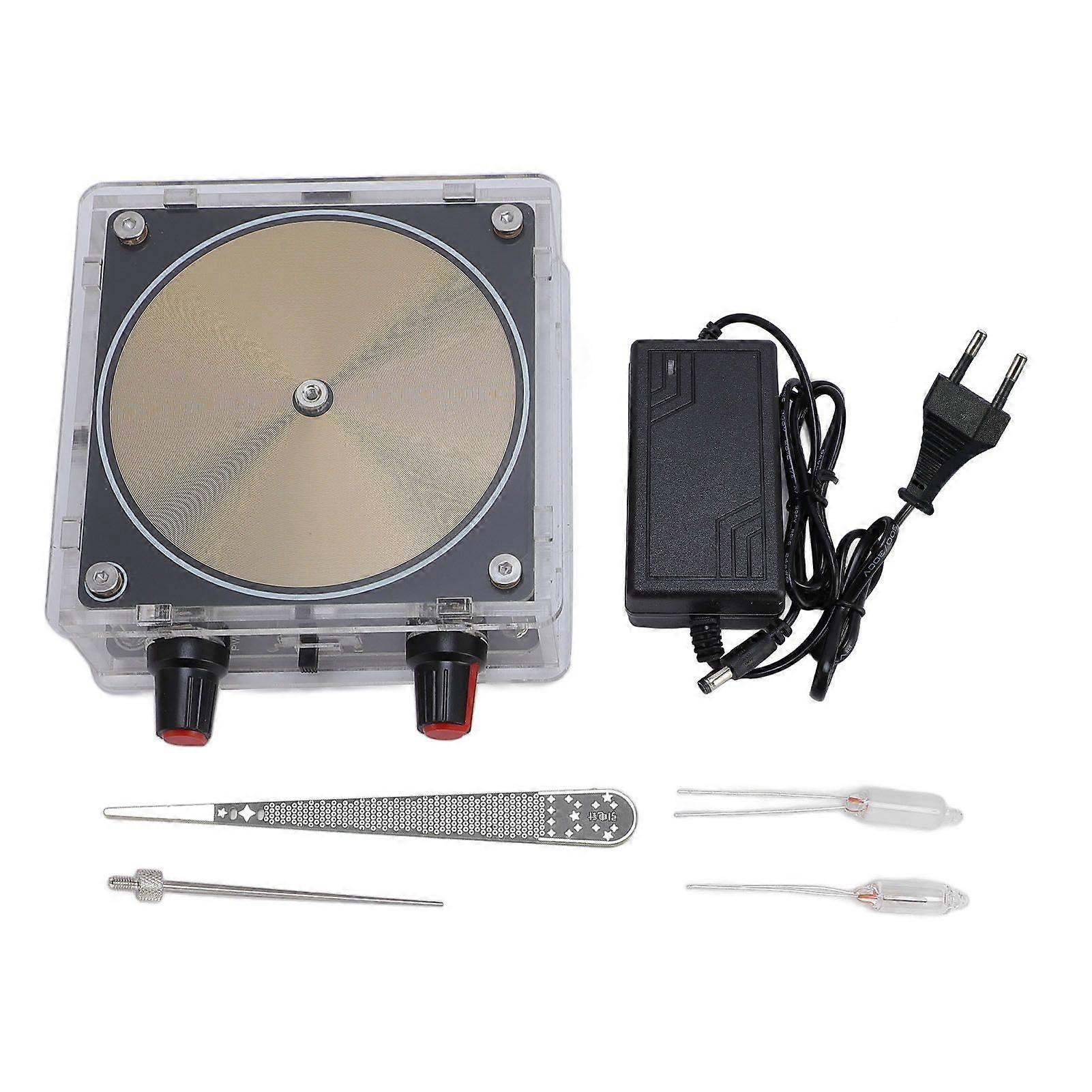 Bluetooth Music Coil 10cm Touchable Arc Plasma Coil Science Experiment Tool Desktop Toy AUX Input Support Gold EU Plug