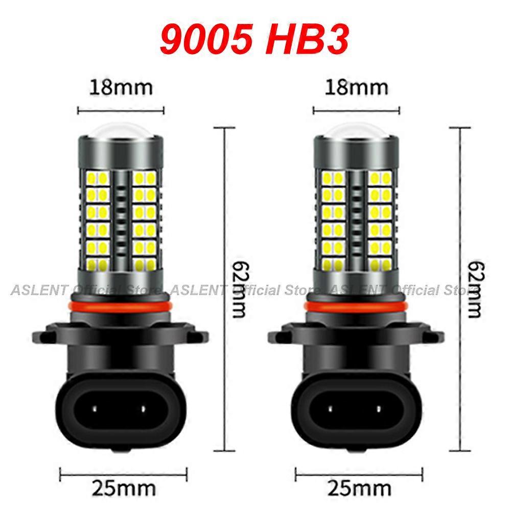 Quality 2Pcs H8 H11 Led H16(JP) HB4 9006 HB3 9005 PSX24W Fog Light Bulb 3030 54SMD 6000K White Car Driving Running Lamp Auto Leds Lights