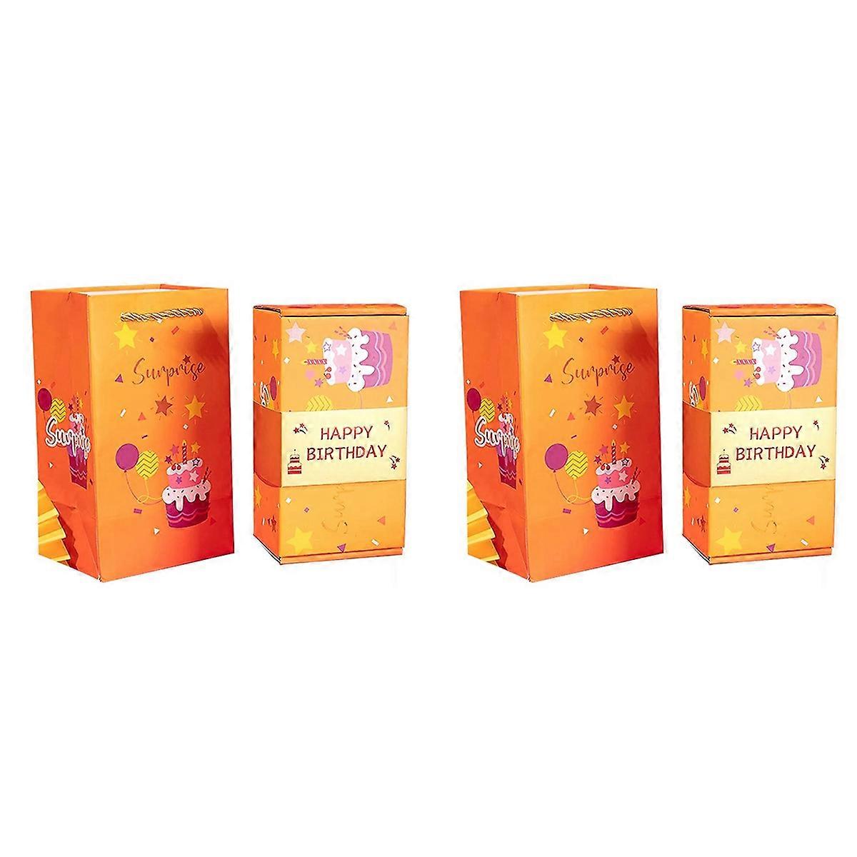 Exploding Gift Box Money Up Surprise Birthday Prank Box, C