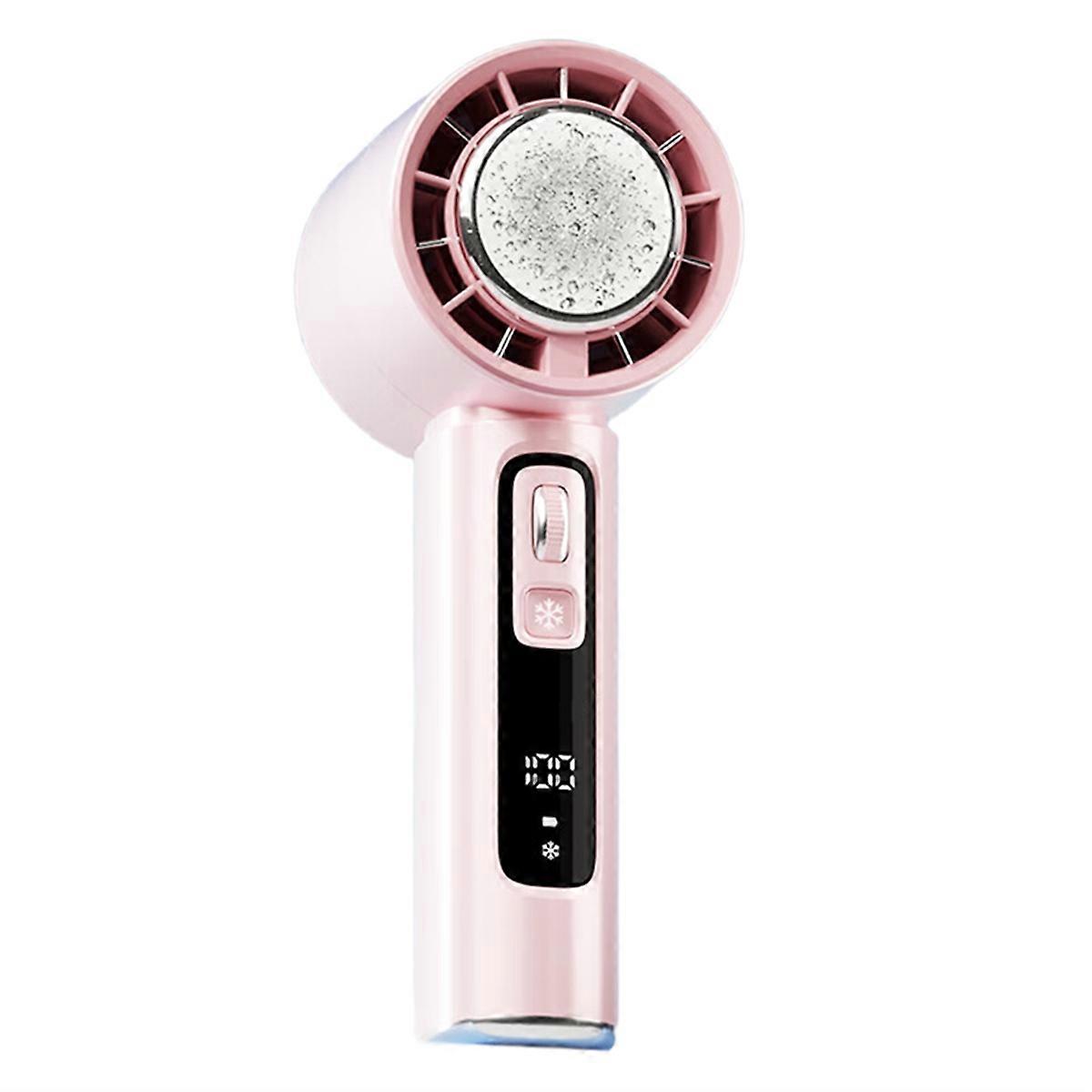 Semiconductor Refrigeration High-Speed Handheld Electric Fan Pink
