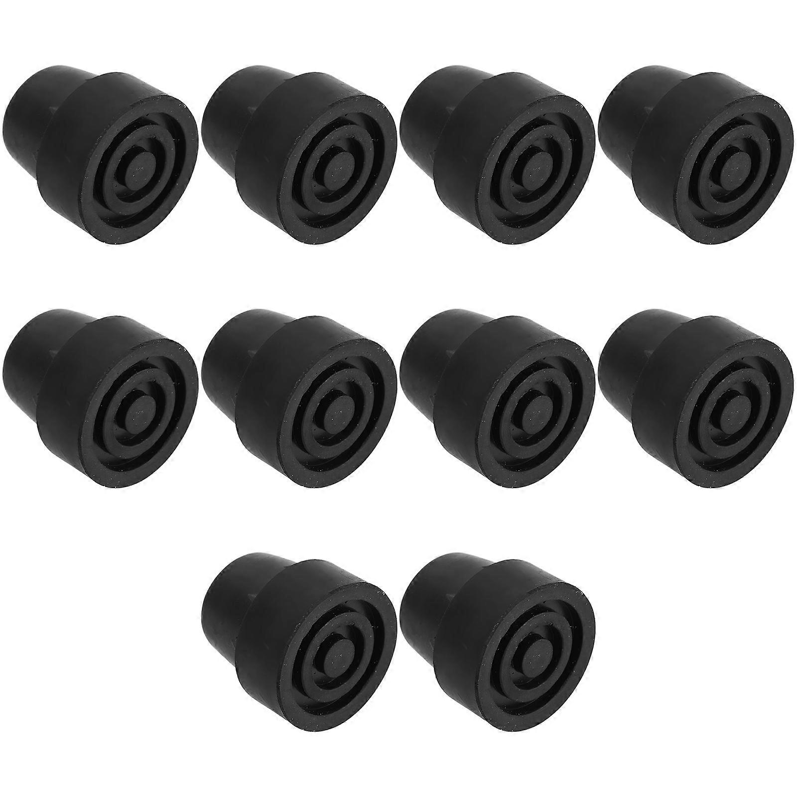 Trampoline Leg Cap Tips for Anti Slip Pad 10Pcs Black Replacement