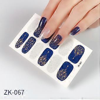 Waterproof Floral Daisy Nail Stickers, French Style with Nail File