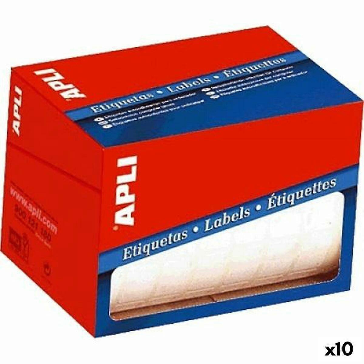 Adhesive labels Apli White 22 x 32 mm (10 Units)