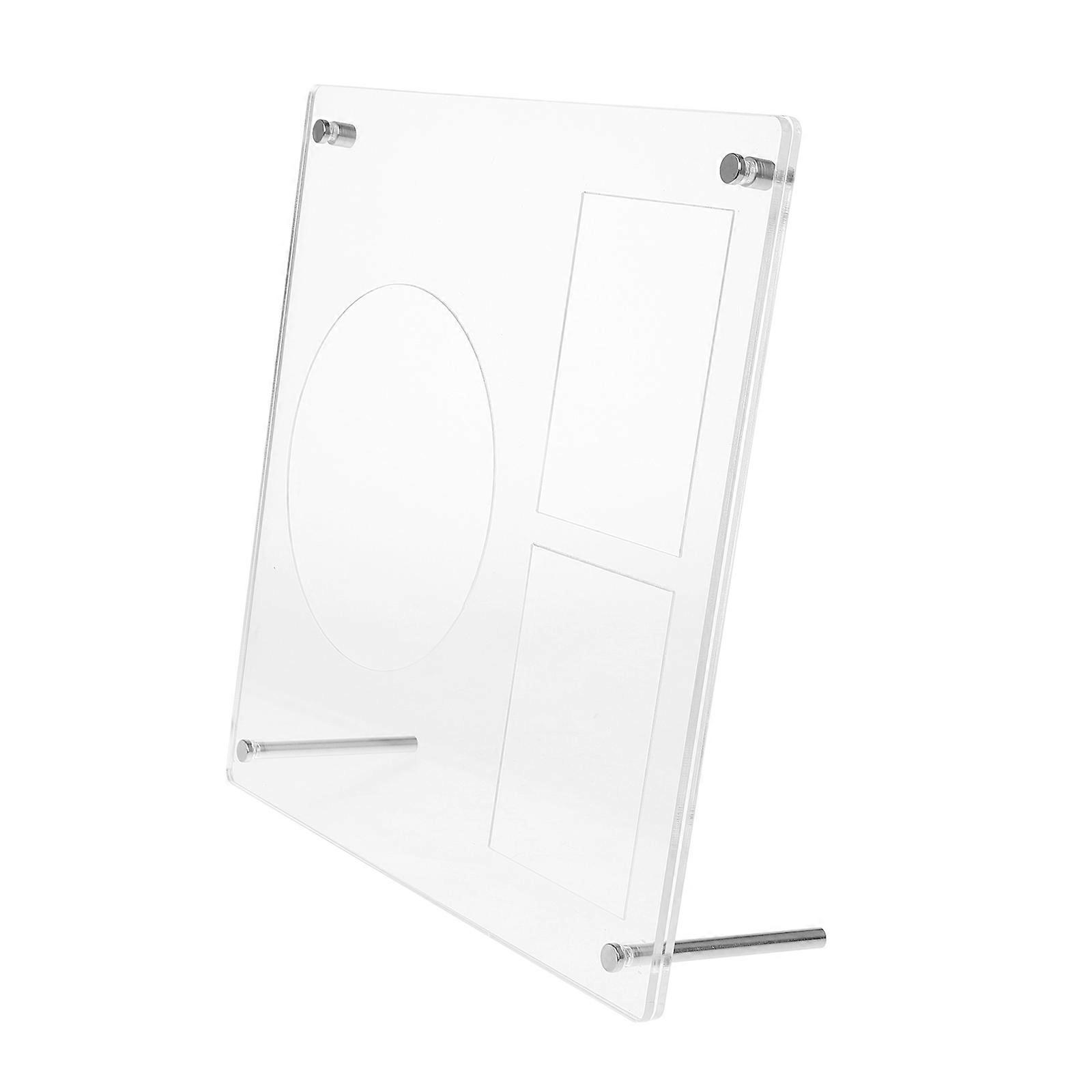 Acrylic Album Display Stand for Kpop Cds with Protective Slots 2Pcs