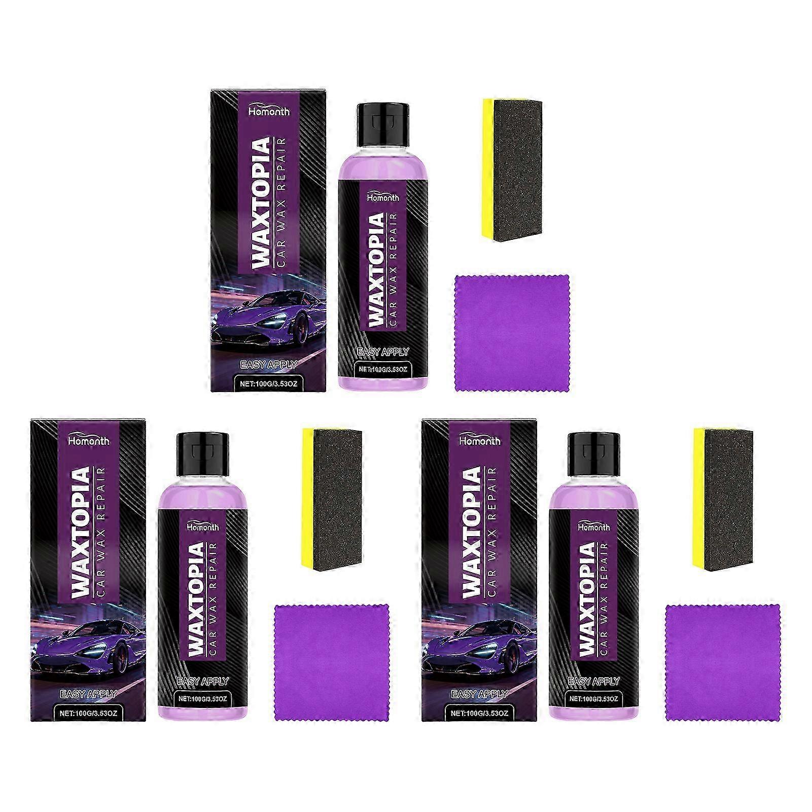 Waxtopia Car Scratch Remover - Auto Paint Scratch Remover Restorer Kit Long-Lasting Protective Layer for All Vehicles 25-26