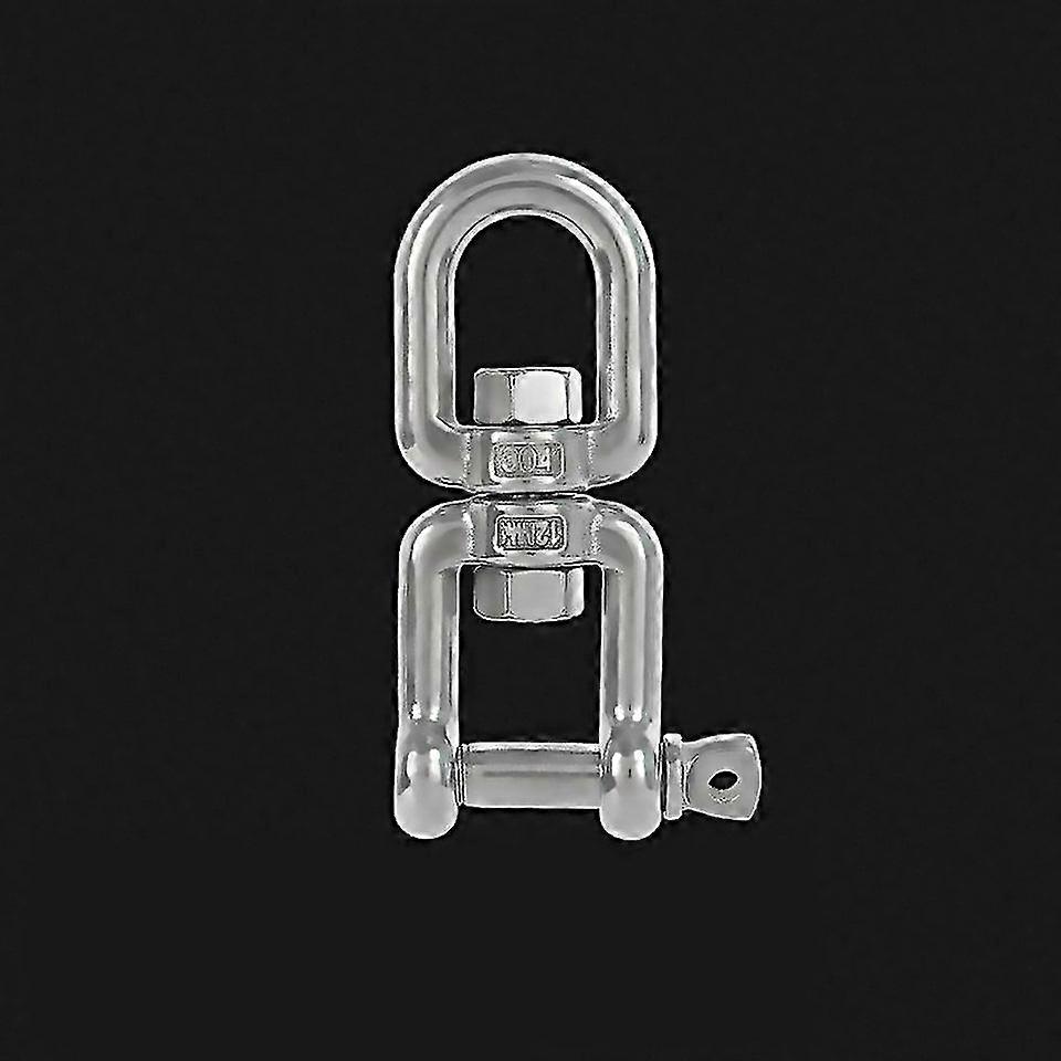 For M12 Ox Type 304 Stainless Steel 360 Degree Rotating 8shaped Chain Snap Ring Connecting Hook Swiv