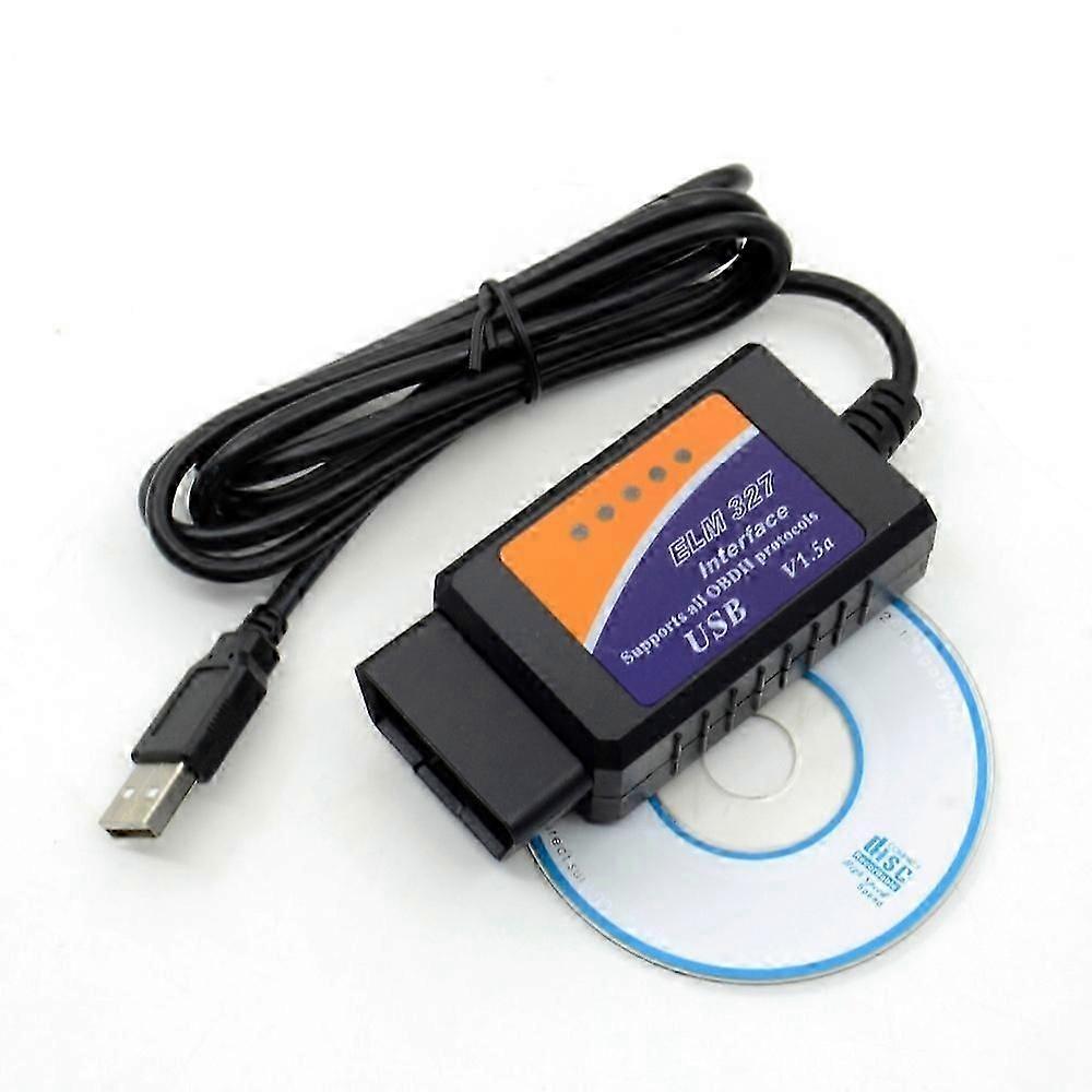 USB ELM327 OBDII Car Diagnostics Tool for Notebook / PC(Black)